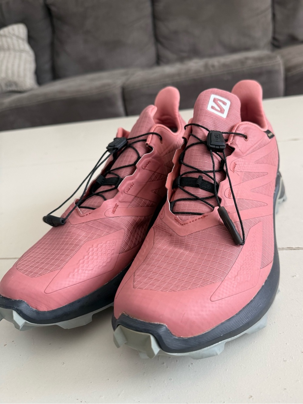 Salomon Supercross GORE-TEX Pink Dusty Rose Trail Running Shoes Hiking Gorpcore - Picture 3 of 8